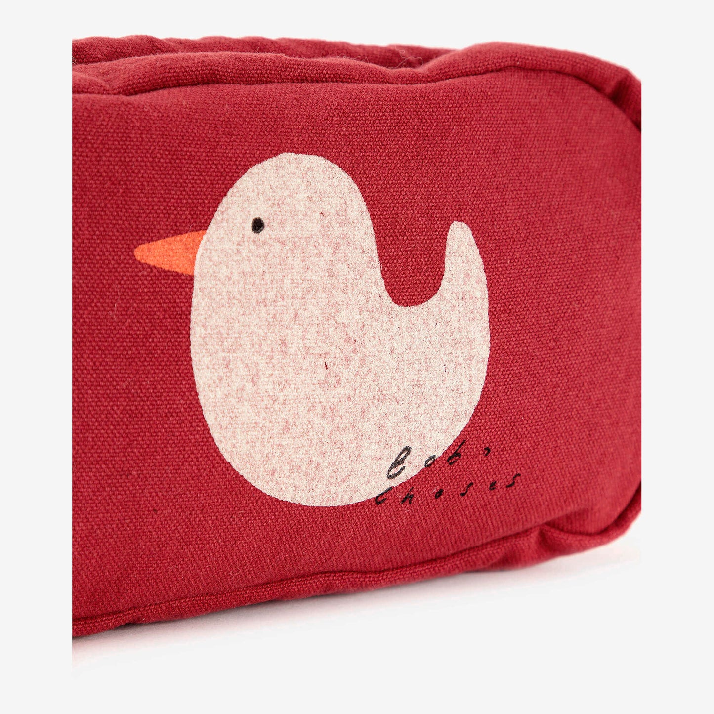 儿童红色印花手拎包