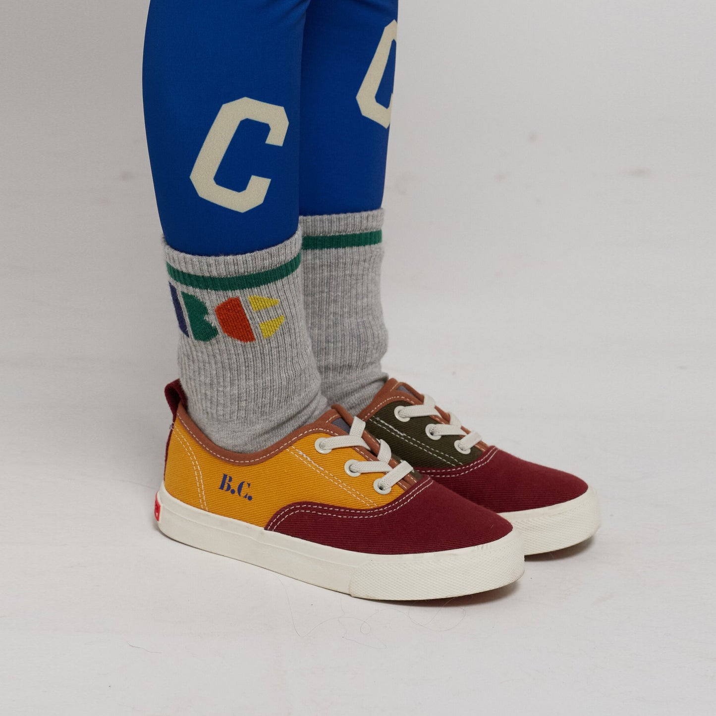 儿童灰色Logo棉袜