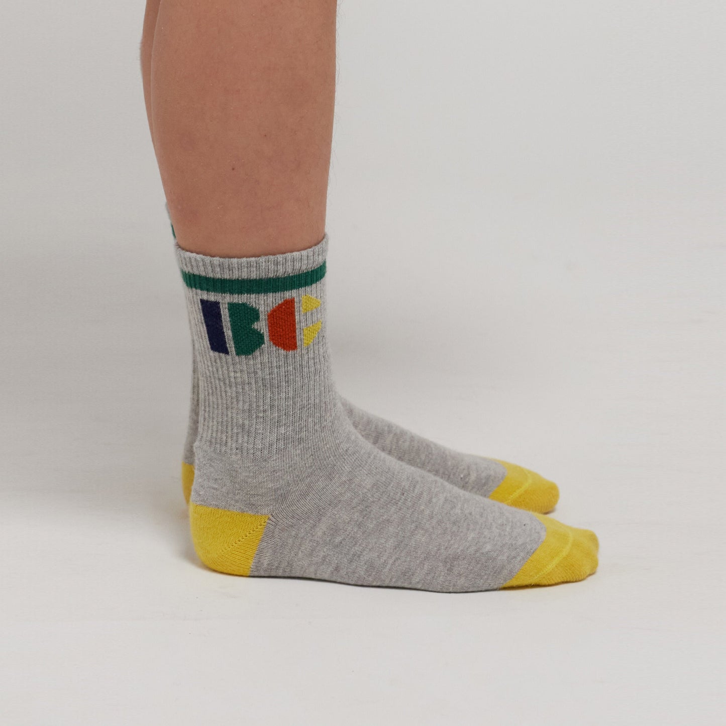 儿童灰色Logo棉袜