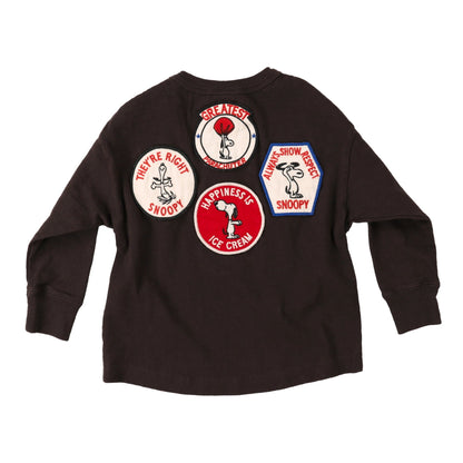 儿童黑色Logo棉T恤