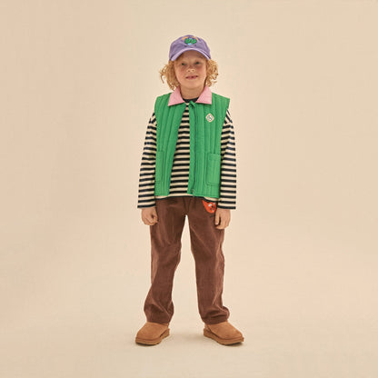 儿童绿色棉马甲