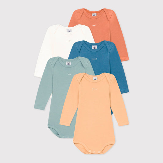 婴儿彩色棉连体衣套装