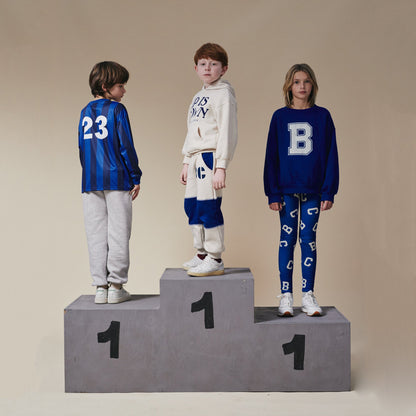 儿童蓝色Logo棉卫衣