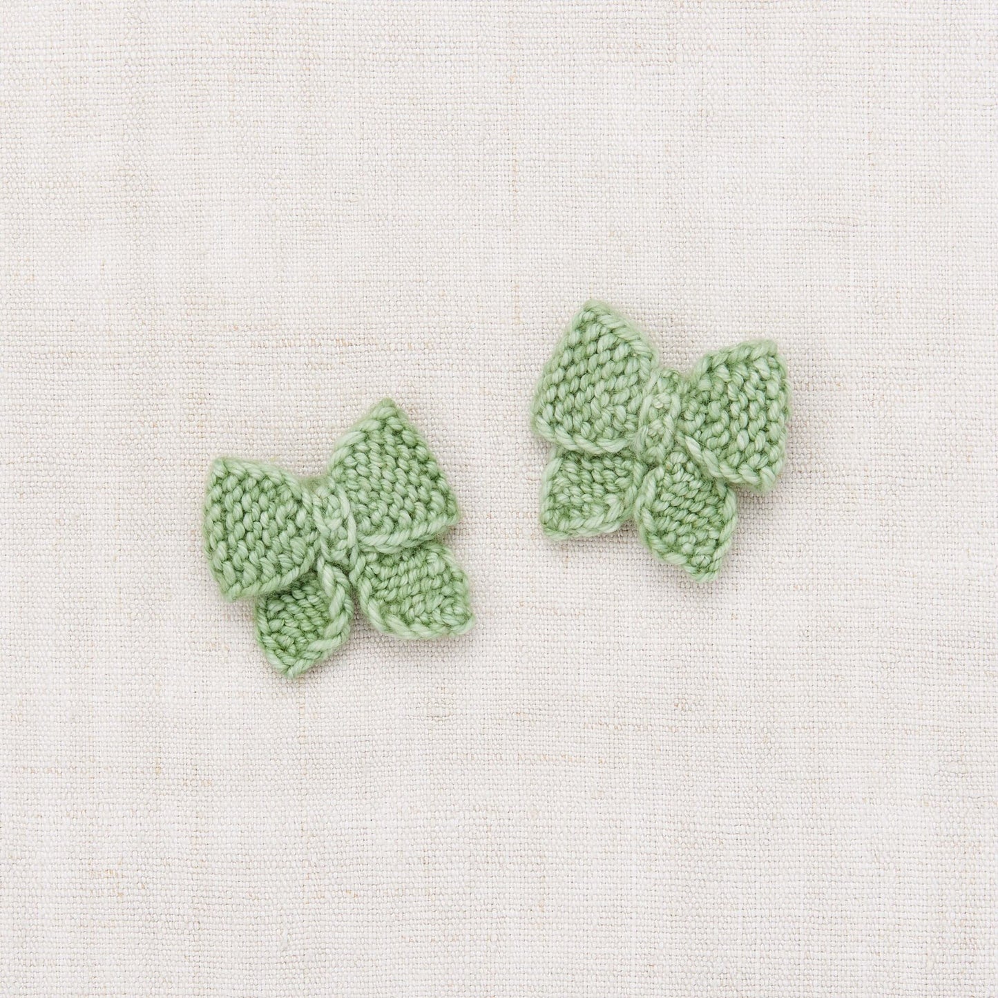 女童浅绿色蝴蝶结发夹