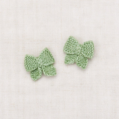 女童浅绿色蝴蝶结发夹