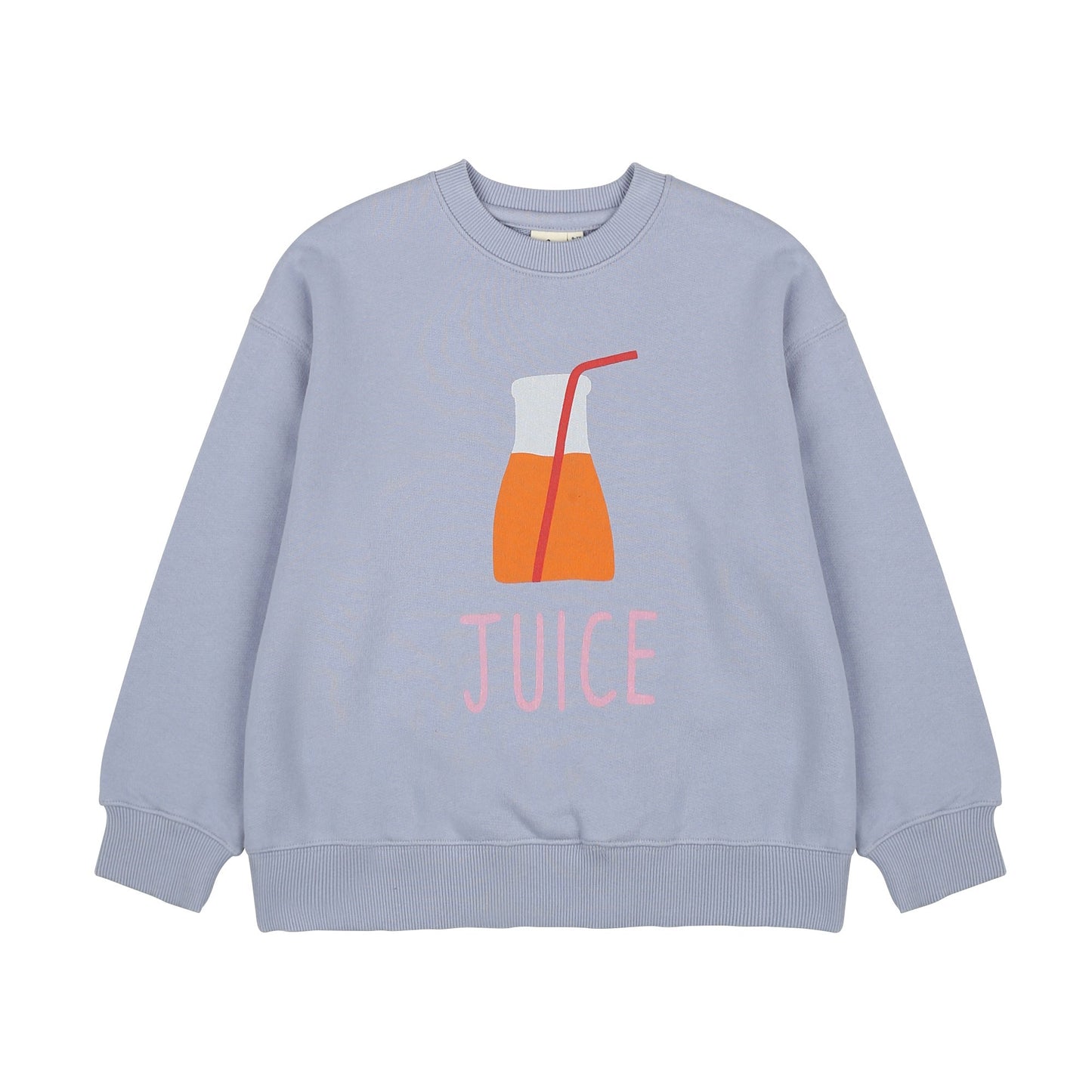 儿童丁香紫印花棉卫衣