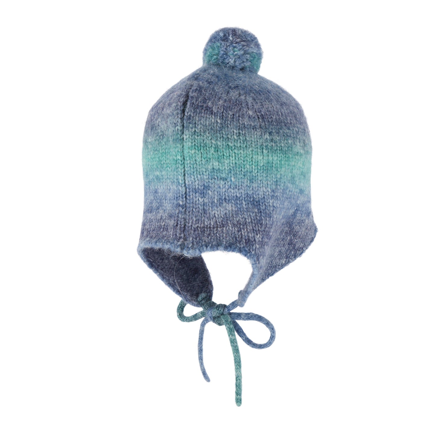 儿童蓝色针织帽子