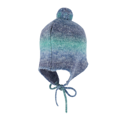 儿童蓝色针织帽子