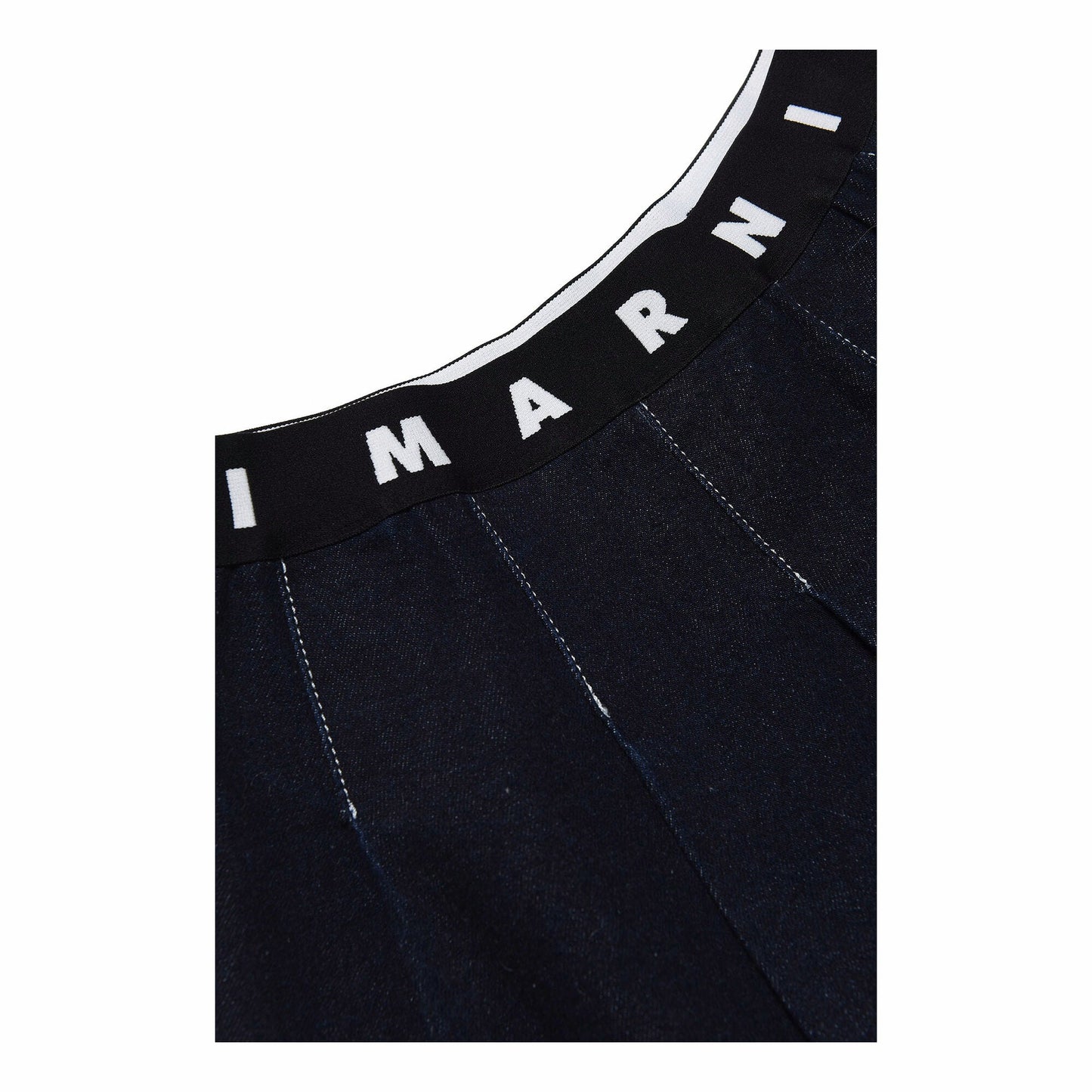 女童黑色牛仔短裙