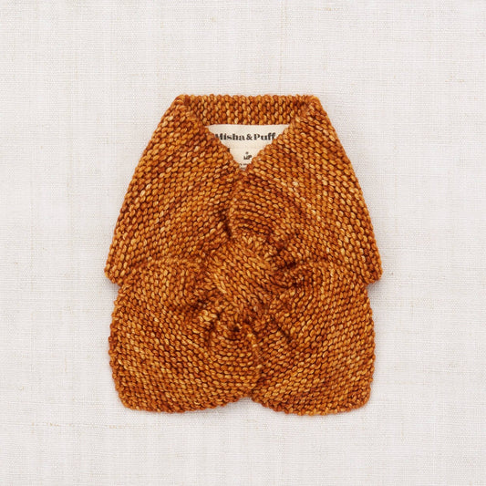 女童焦糖色羊毛围巾