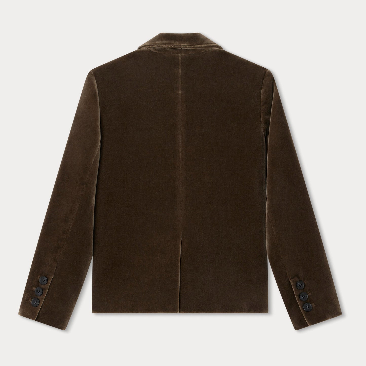 儿童灰褐色丝绒西服