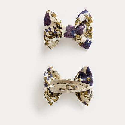 女童米色碎花发夹