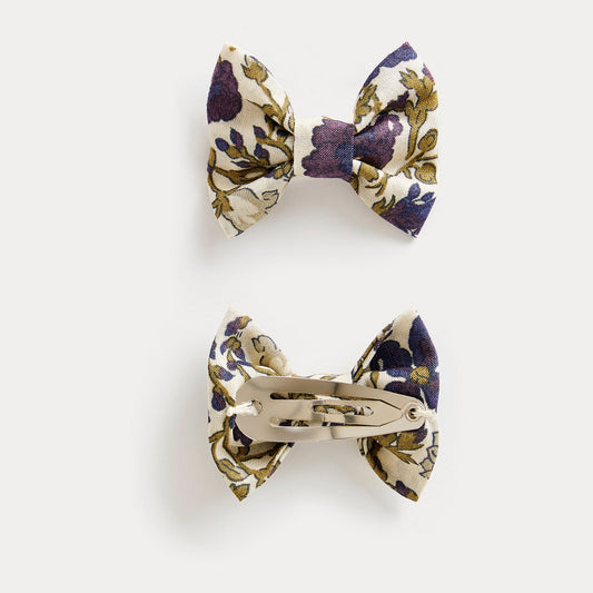 女童米色碎花发夹