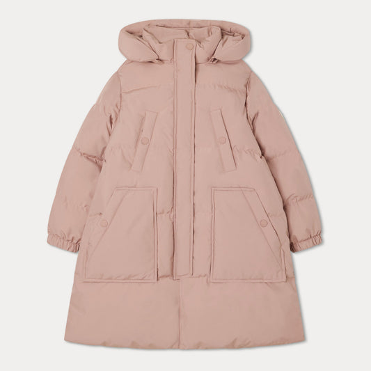女童粉色棉服