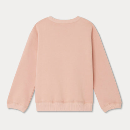 女童粉色Logo棉卫衣