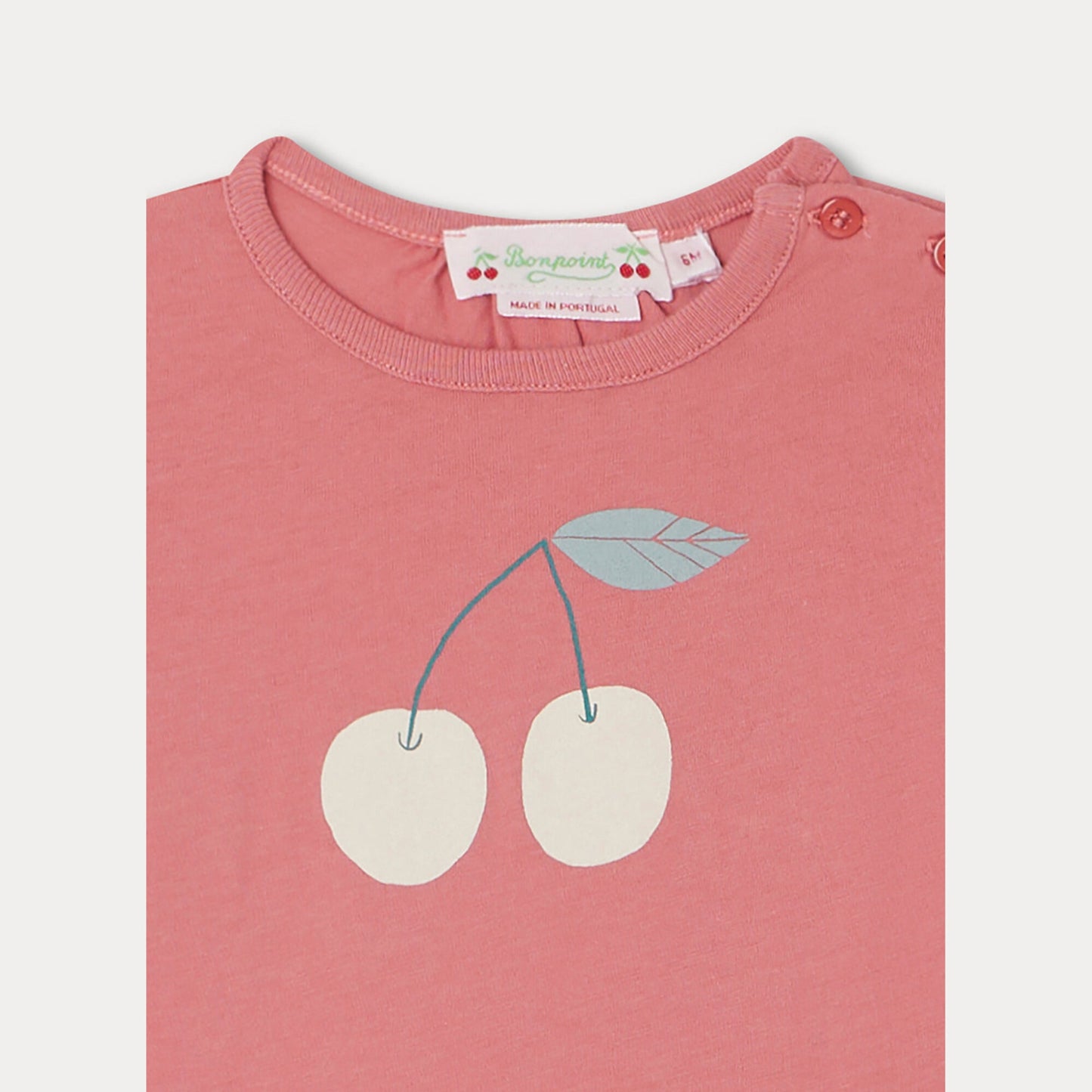 女婴粉色Logo印花T恤