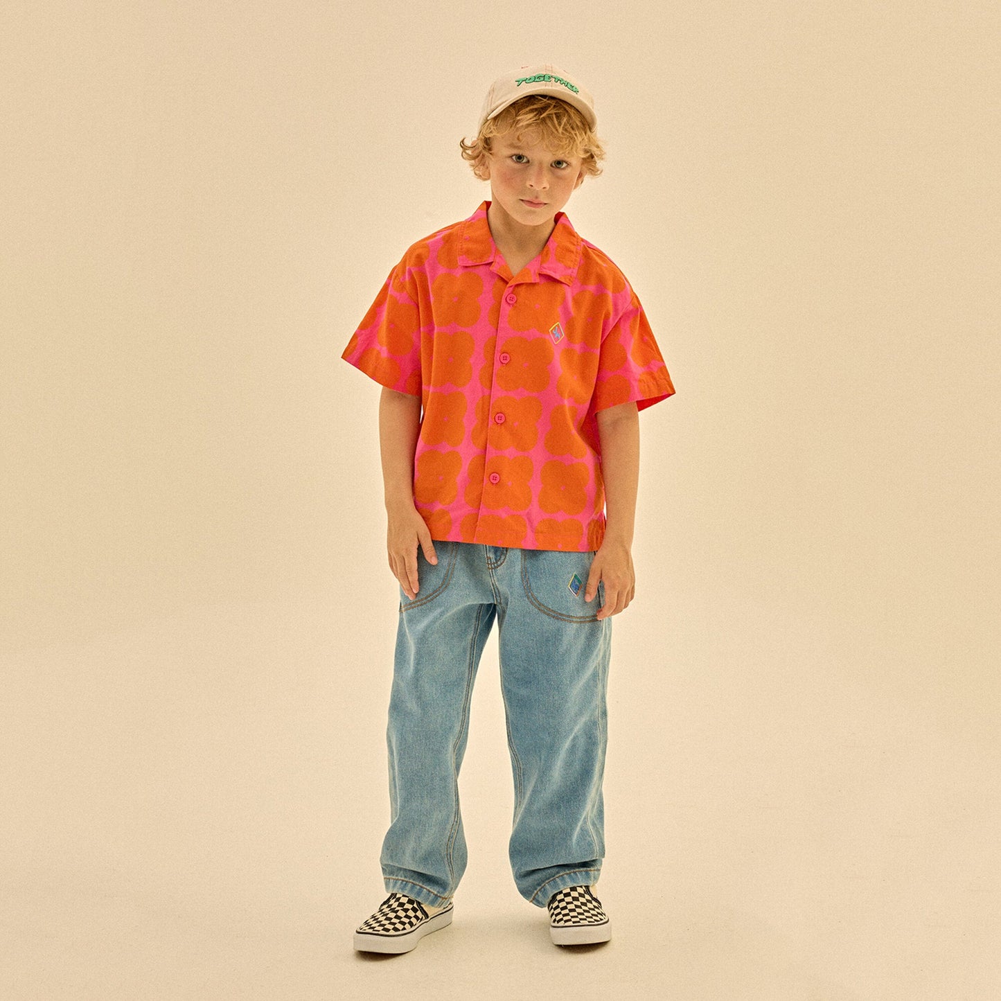 儿童白色Logo棒球帽