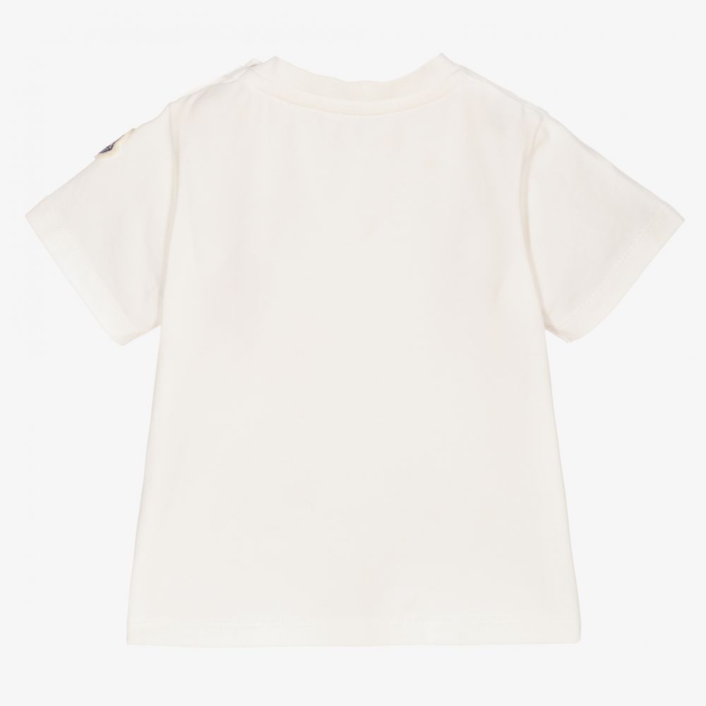 婴儿白色棉T恤