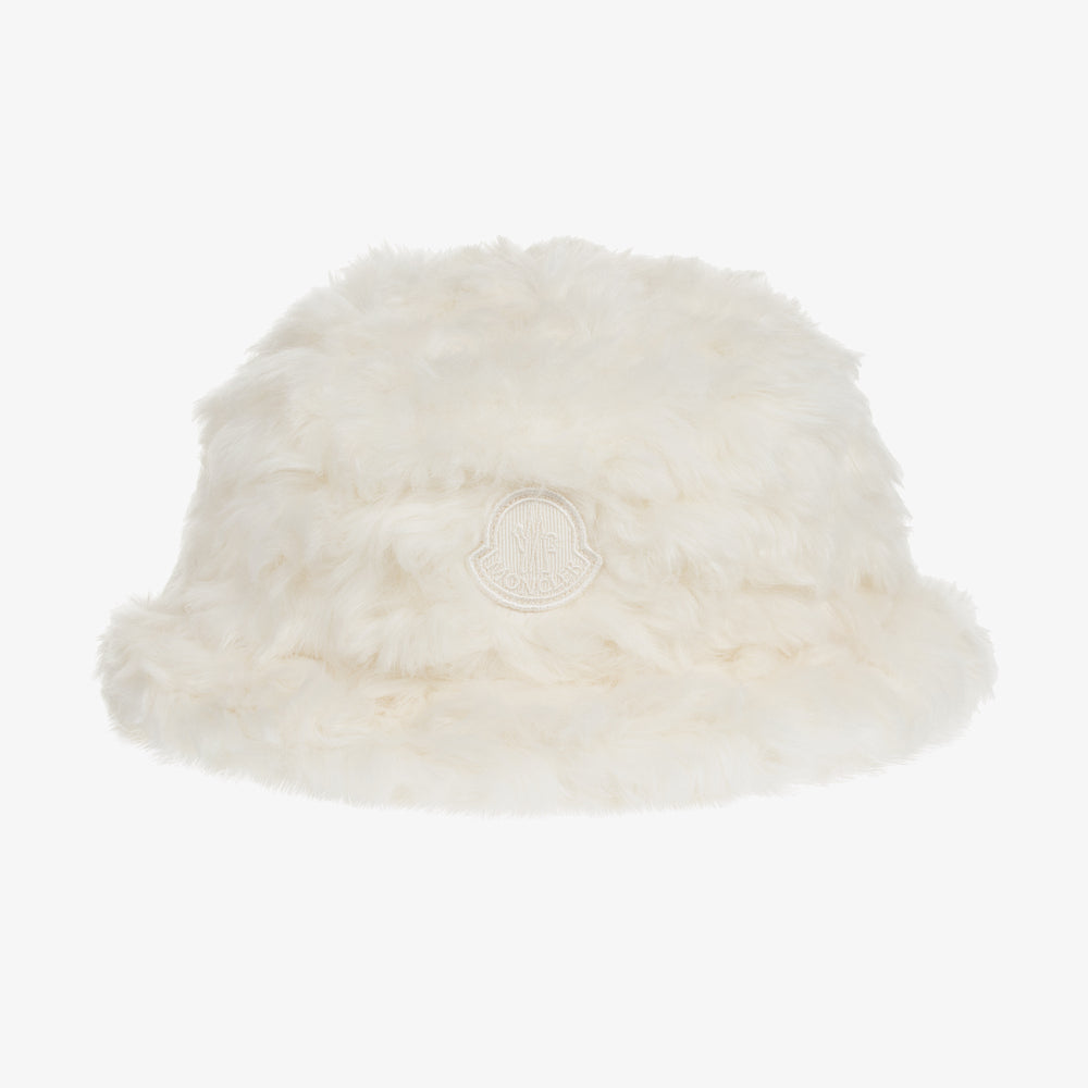 女童象牙白帽子