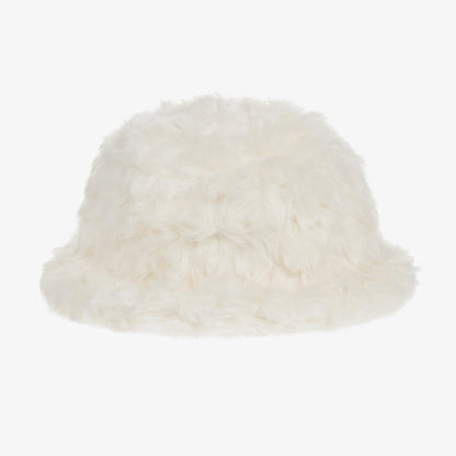 女童象牙白帽子