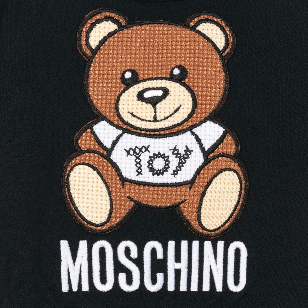 女婴黑色棉连衣裙