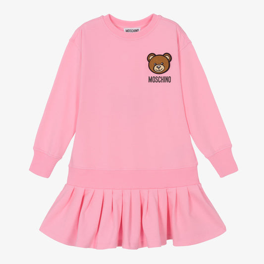 女童粉色Logo连衣裙