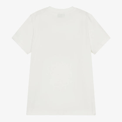 儿童白色印花棉T恤