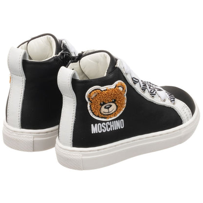 男童黑色Logo运动鞋