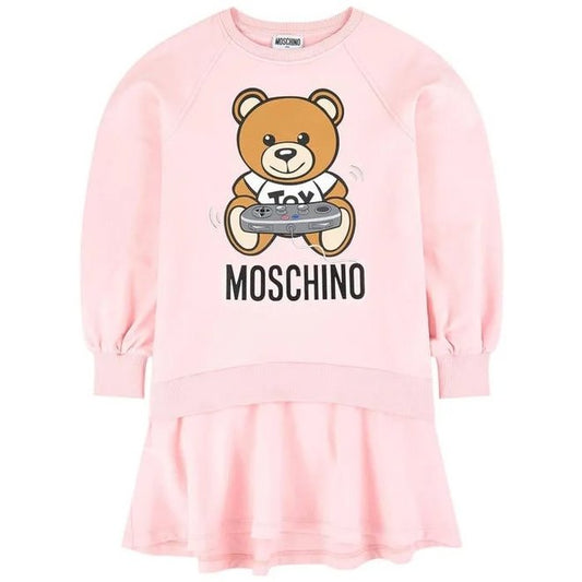 Girls Sugar Rose Teddy Bear Dress