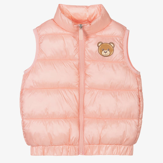女童粉色Logo棉马甲