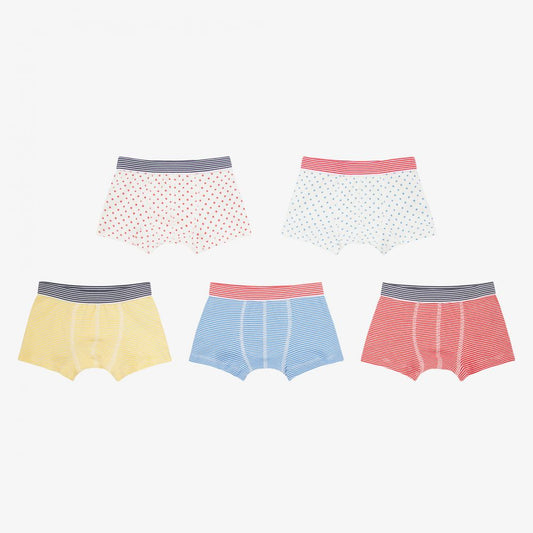 男童彩色棉内裤套装 (5件)