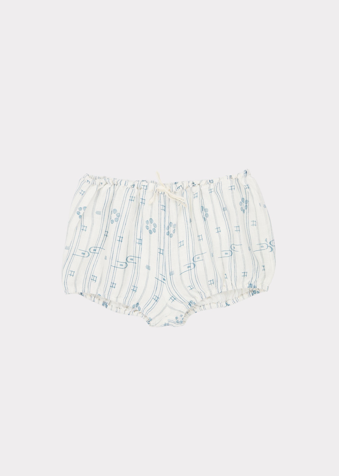 女童浅蓝色印花套装