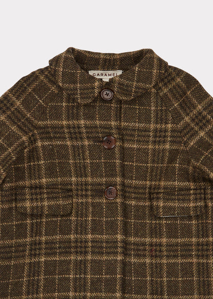 Baby Boys & Girls Green Check Shelduck Coat