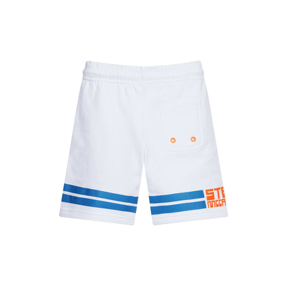 男童白色Logo短裤