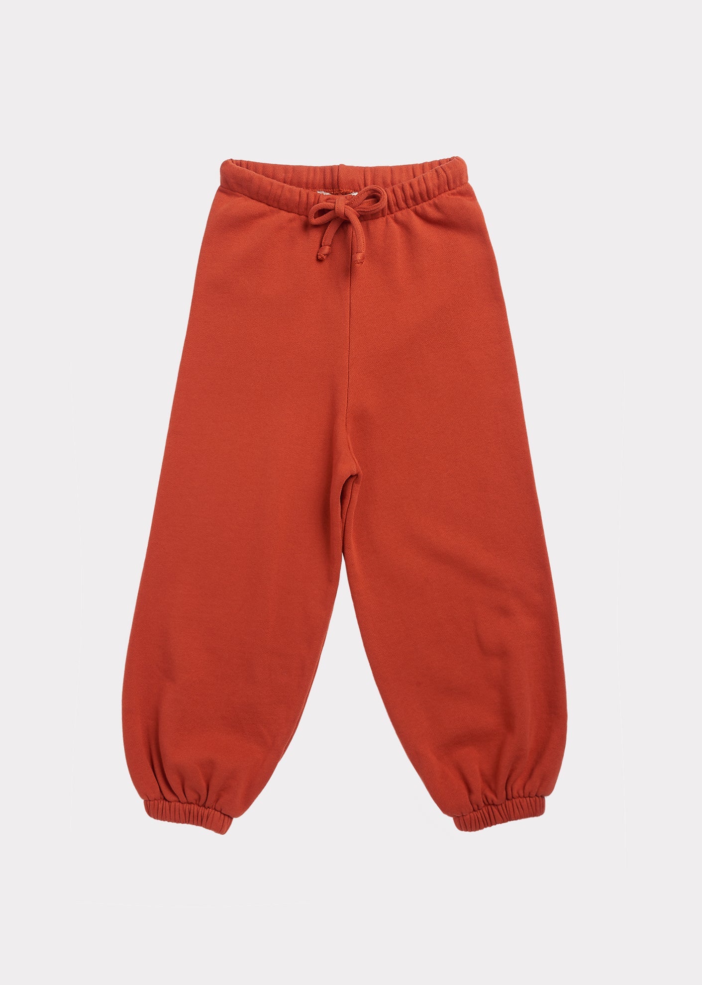 女童红色棉长裤