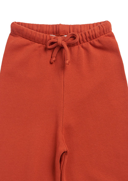 女童红色棉长裤