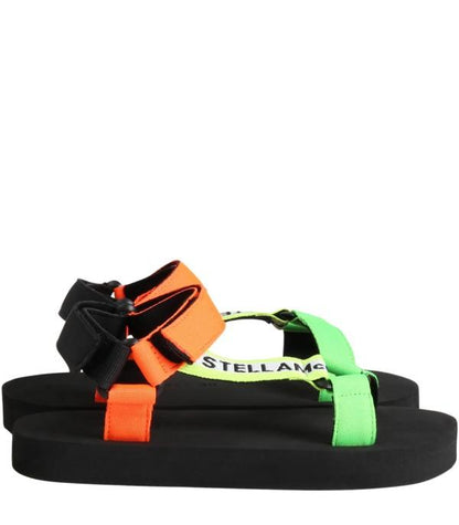 女童彩色绑带凉鞋