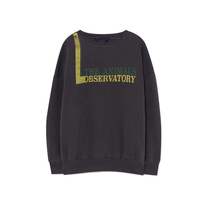 Boys & Girls Black Cotton Sweatshirt
