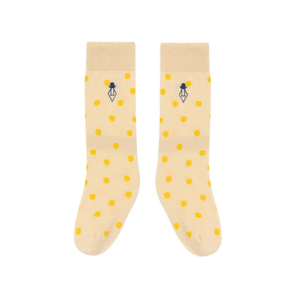 Girls White Logo Cotton Socks