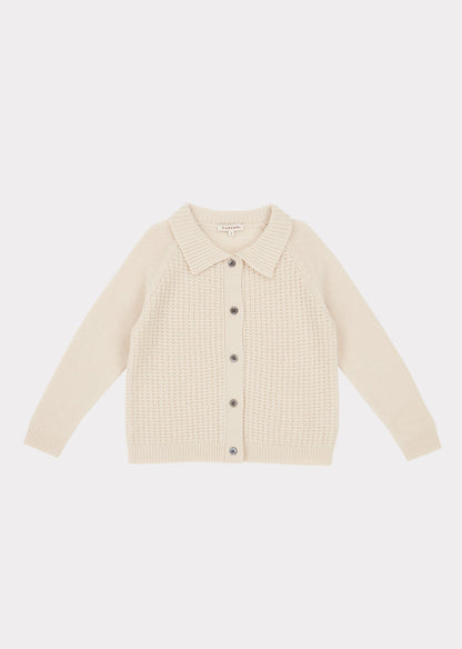 Boys & Girls Cream Woodpecker Cardigan